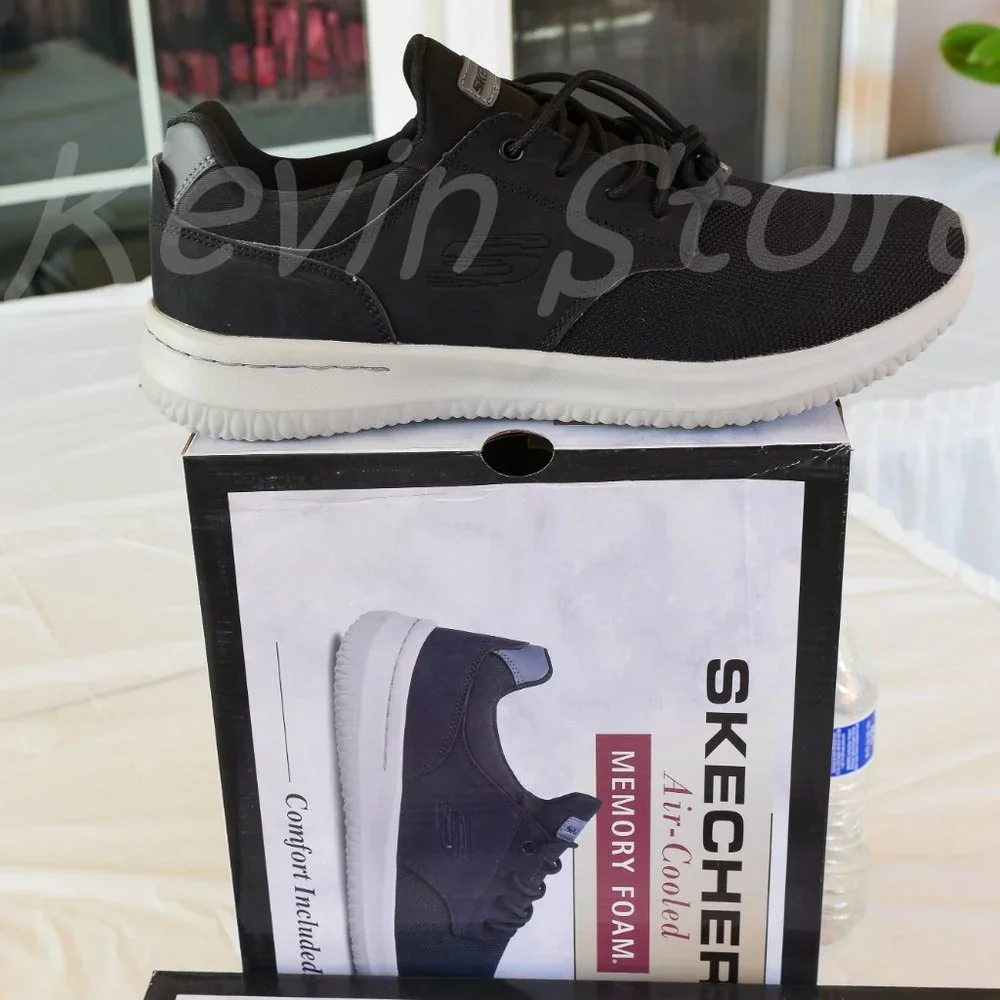2 pairs Skechers bundle shoes BLACK+nAVY men shoes - Picture 11 of 16